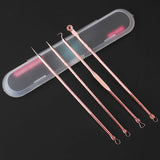 Kit de 4 herramientas de cuidado facial profesional antibacteriano