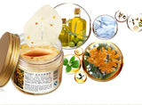 Mini Mascarillas Oro con Colágeno para hidratar y rejuvenecer el contorno de tus ojos antes de dormir.
